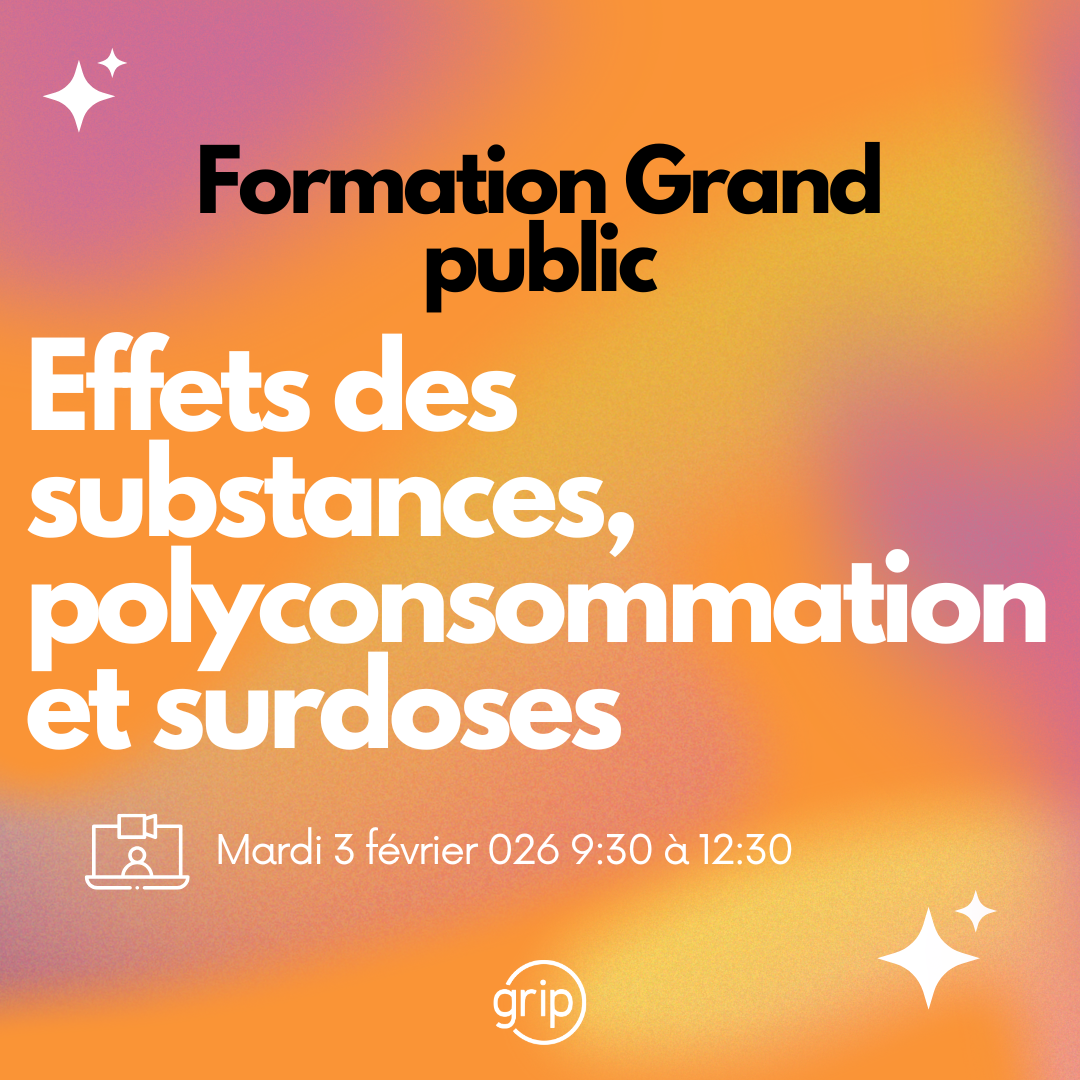 Formation Effets des substances, polyconsommation et surdoses (3 février 2026)