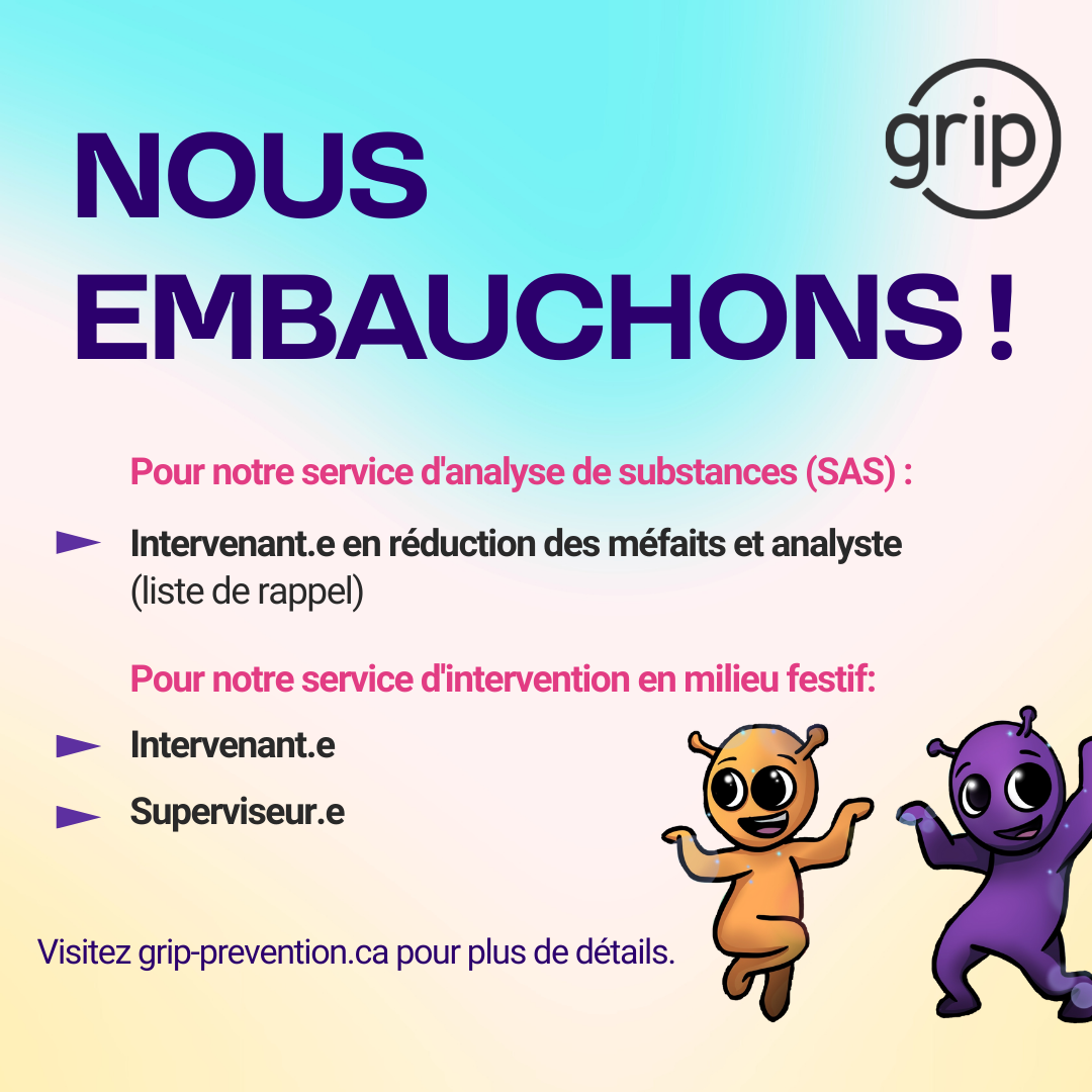 Le GRIP souhaite aggrandir son équipe!!!
