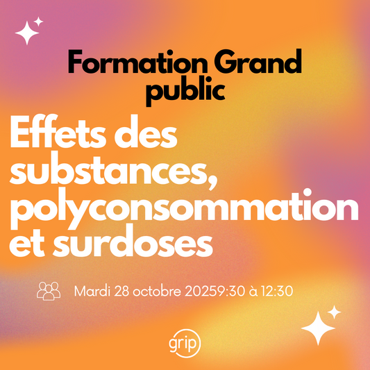 Formation Effets des substances, polyconsommation et surdoses (28 octobre 2025)